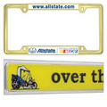 Brass 18 Kt. Gold Finish Zinc License Plate Frame (Domestic Production)